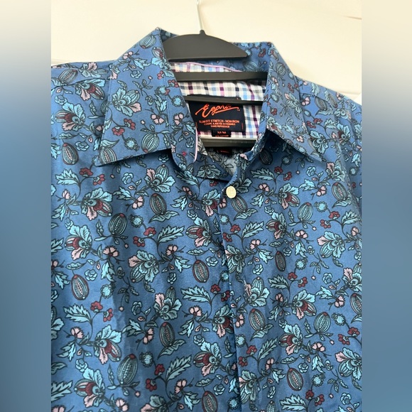 EGARA Slim Fit Stretch Dress Shirt - Picture 5 of 5